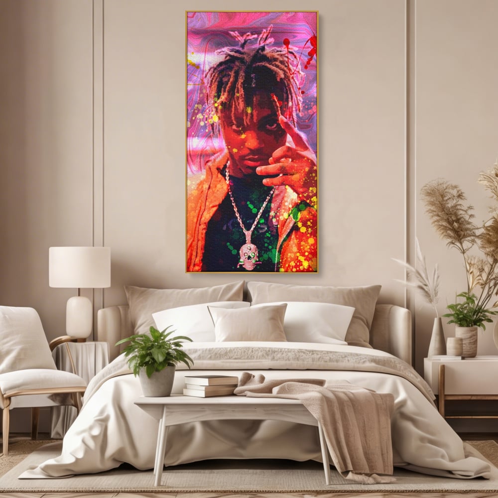 Tablou Canvas Premium LuxCanva® A1139, Juice WRLD , Jarad Anthony Higgins, Rapper, Cantaret, Culori Vibrante