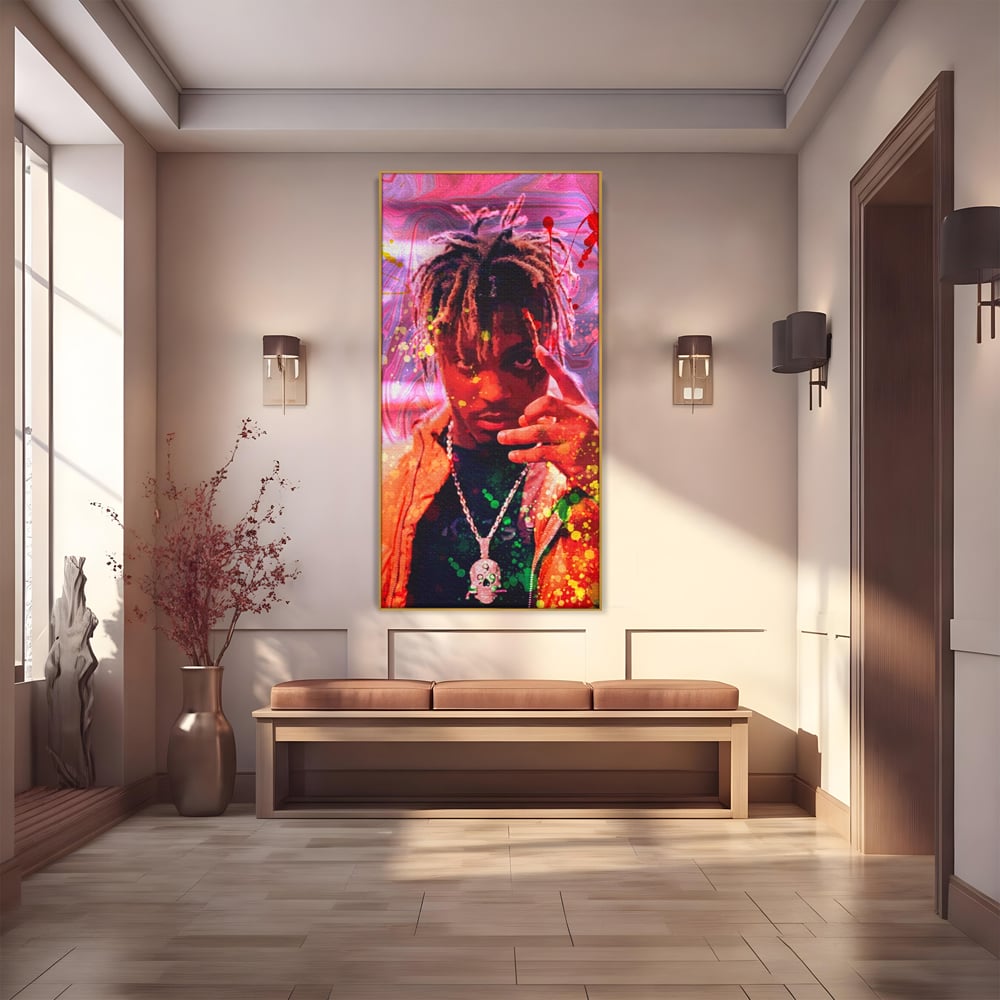 Tablou Canvas Premium LuxCanva® A1139, Juice WRLD , Jarad Anthony Higgins, Rapper, Cantaret, Culori Vibrante