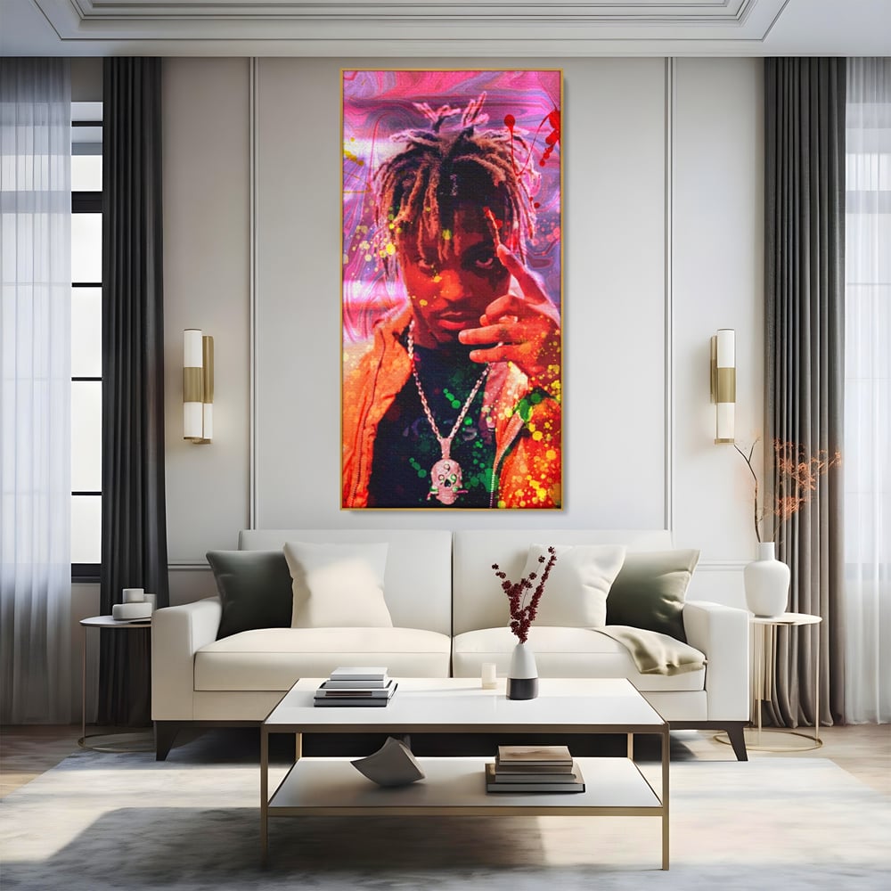 Tablou Canvas Premium LuxCanva® A1139, Juice WRLD , Jarad Anthony Higgins, Rapper, Cantaret, Culori Vibrante