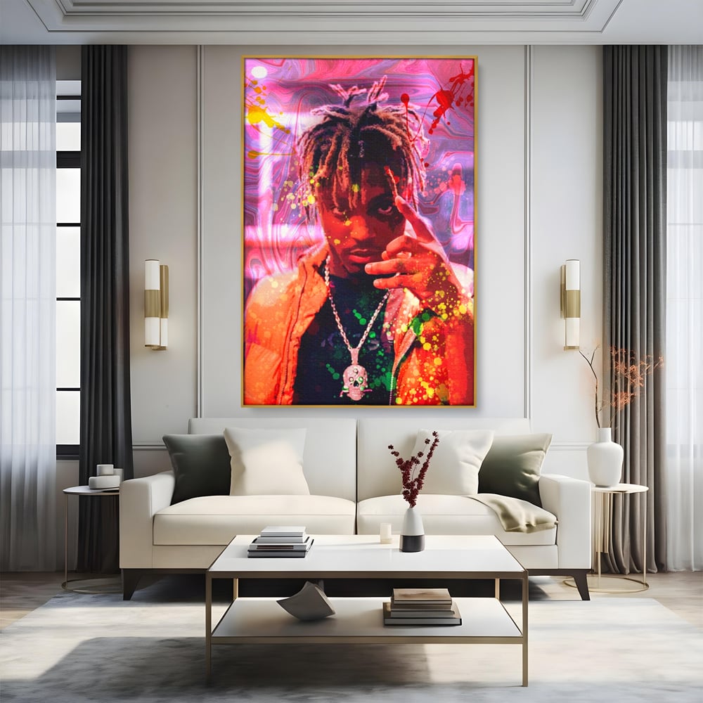 Tablou Canvas Premium LuxCanva® A1139, Juice WRLD , Jarad Anthony Higgins, Rapper, Cantaret, Culori Vibrante