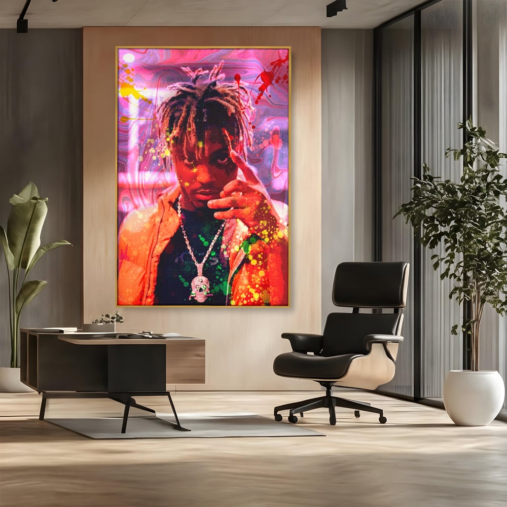 Tablou Canvas Premium LuxCanva® A1139, Juice WRLD , Jarad Anthony Higgins, Rapper, Cantaret, Culori Vibrante
