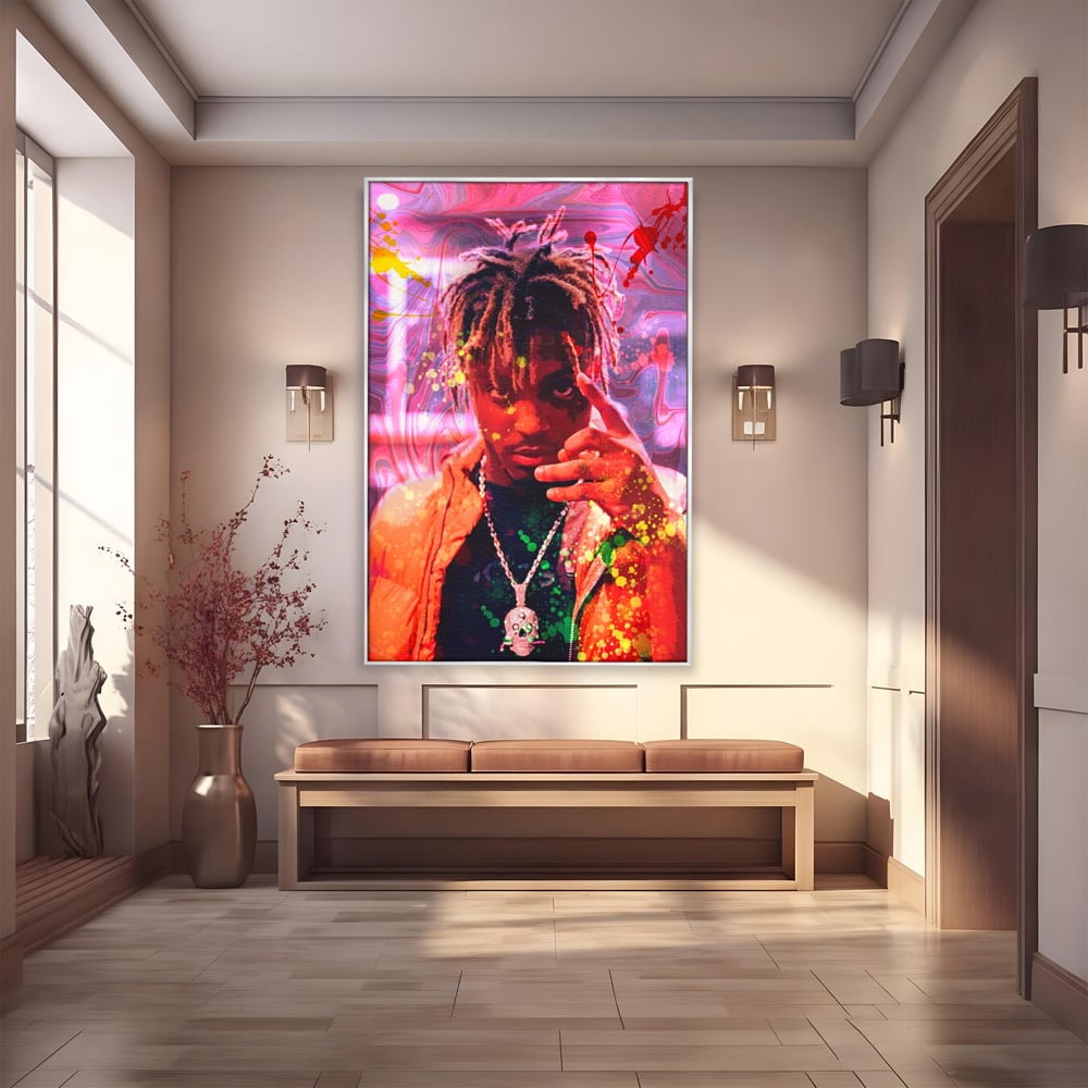 Tablou Canvas Premium LuxCanva® A1139, Juice WRLD , Jarad Anthony Higgins, Rapper, Cantaret, Culori Vibrante
