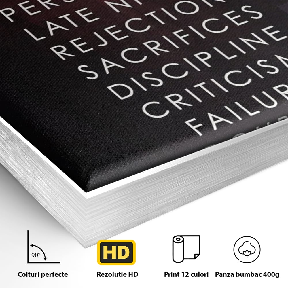 Tablou Canvas Premium LuxCanva® A1140, Insula Succesului , Disciplina, Sacrificii, Munca, Culori Vibrante