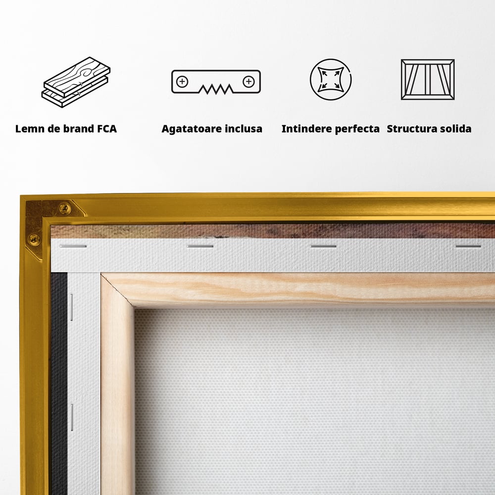 Tablou Canvas Premium LuxCanva® A1140, Insula Succesului , Disciplina, Sacrificii, Munca, Culori Vibrante