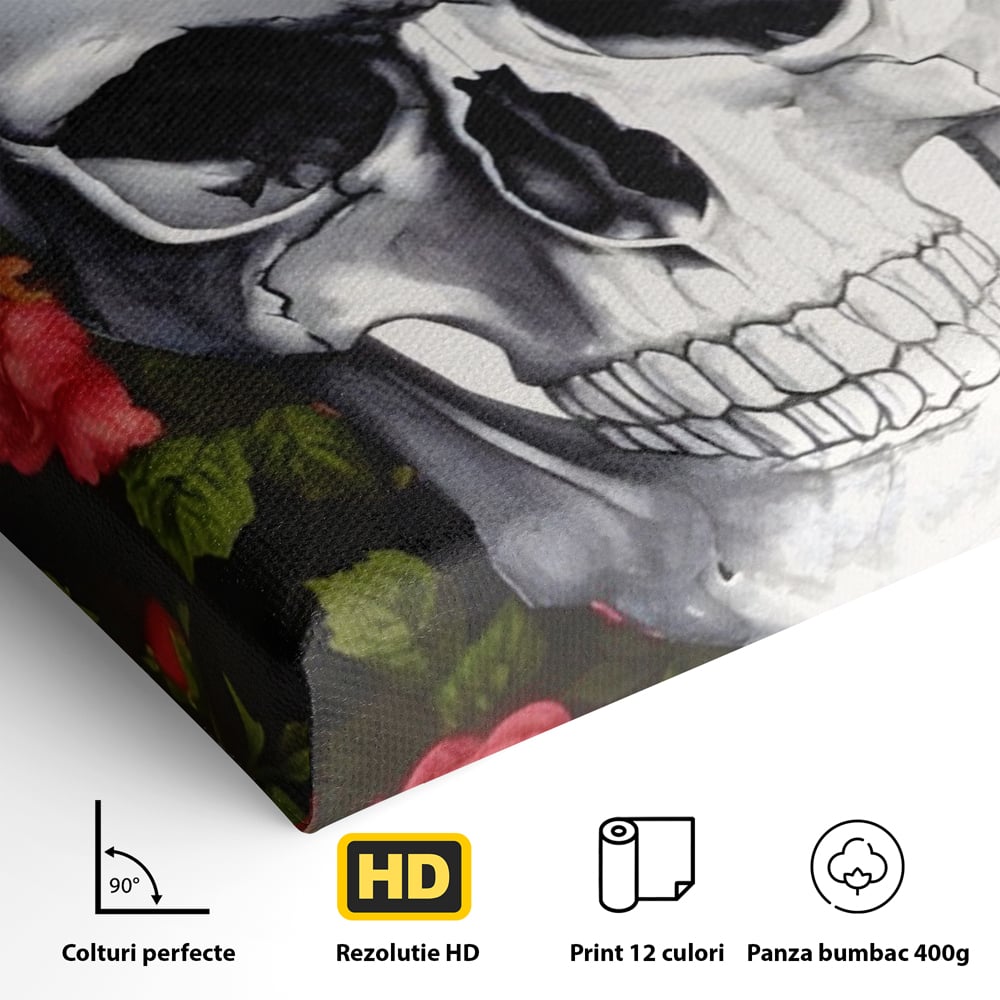 Tablou Canvas Premium LuxCanva® A1142, Love Rose , Iubire, Trandafiri, Roz, Culori Vibrante