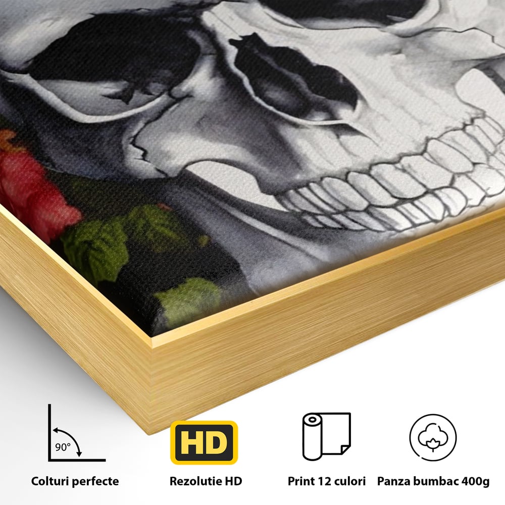 Tablou Canvas Premium LuxCanva® A1142, Love Rose , Iubire, Trandafiri, Roz, Culori Vibrante