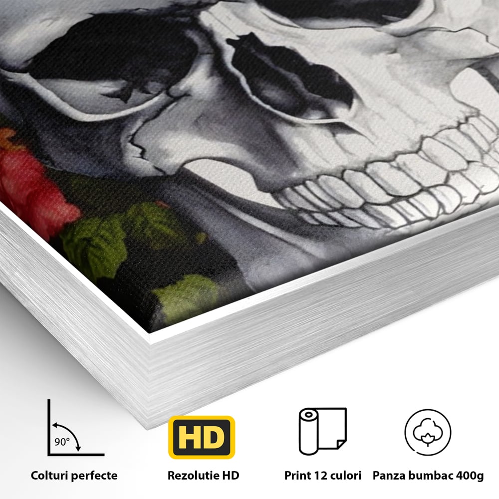 Tablou Canvas Premium LuxCanva® A1142, Love Rose , Iubire, Trandafiri, Roz, Culori Vibrante