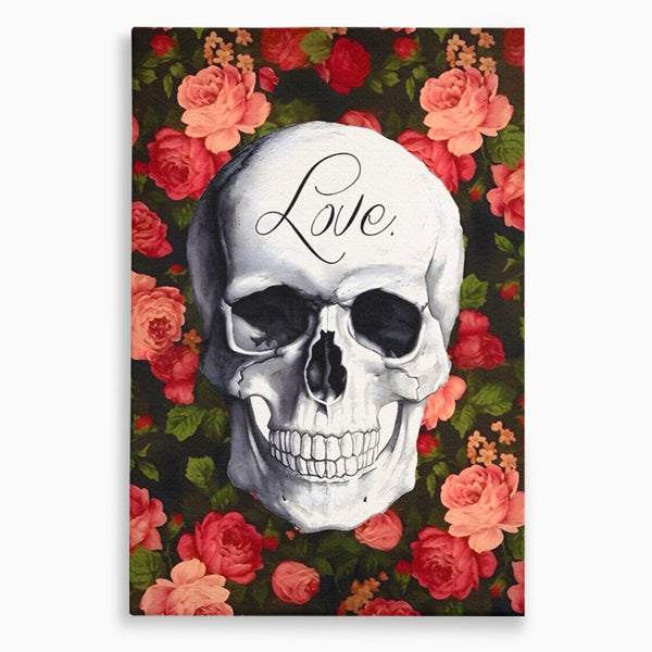 Tablou Canvas Premium LuxCanva® A1142, Love Rose , Iubire, Trandafiri, Roz, Culori Vibrante