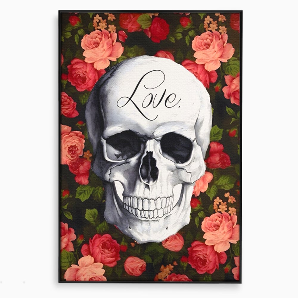 Tablou Canvas Premium LuxCanva® A1142, Love Rose , Iubire, Trandafiri, Roz, Culori Vibrante