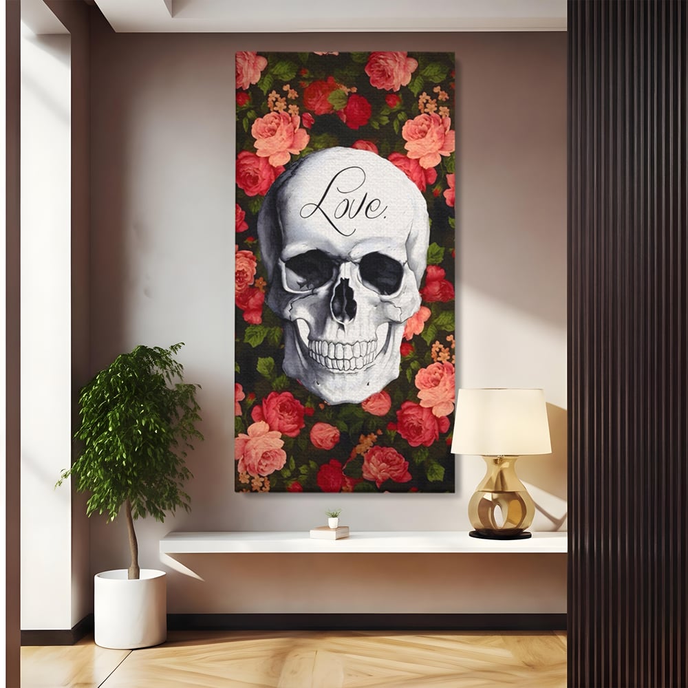 Tablou Canvas Premium LuxCanva® A1142, Love Rose , Iubire, Trandafiri, Roz, Culori Vibrante