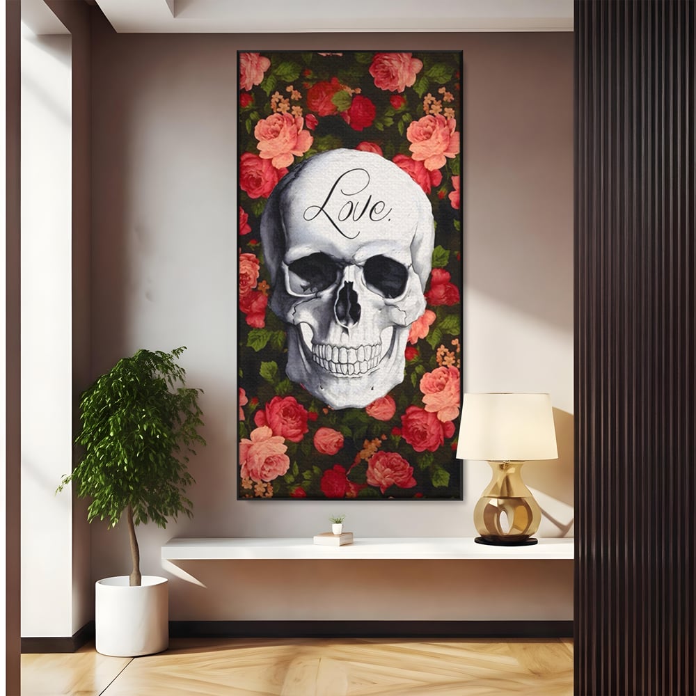 Tablou Canvas Premium LuxCanva® A1142, Love Rose , Iubire, Trandafiri, Roz, Culori Vibrante
