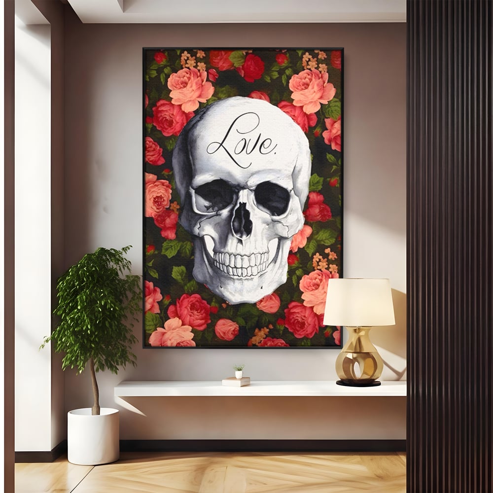 Tablou Canvas Premium LuxCanva® A1142, Love Rose , Iubire, Trandafiri, Roz, Culori Vibrante
