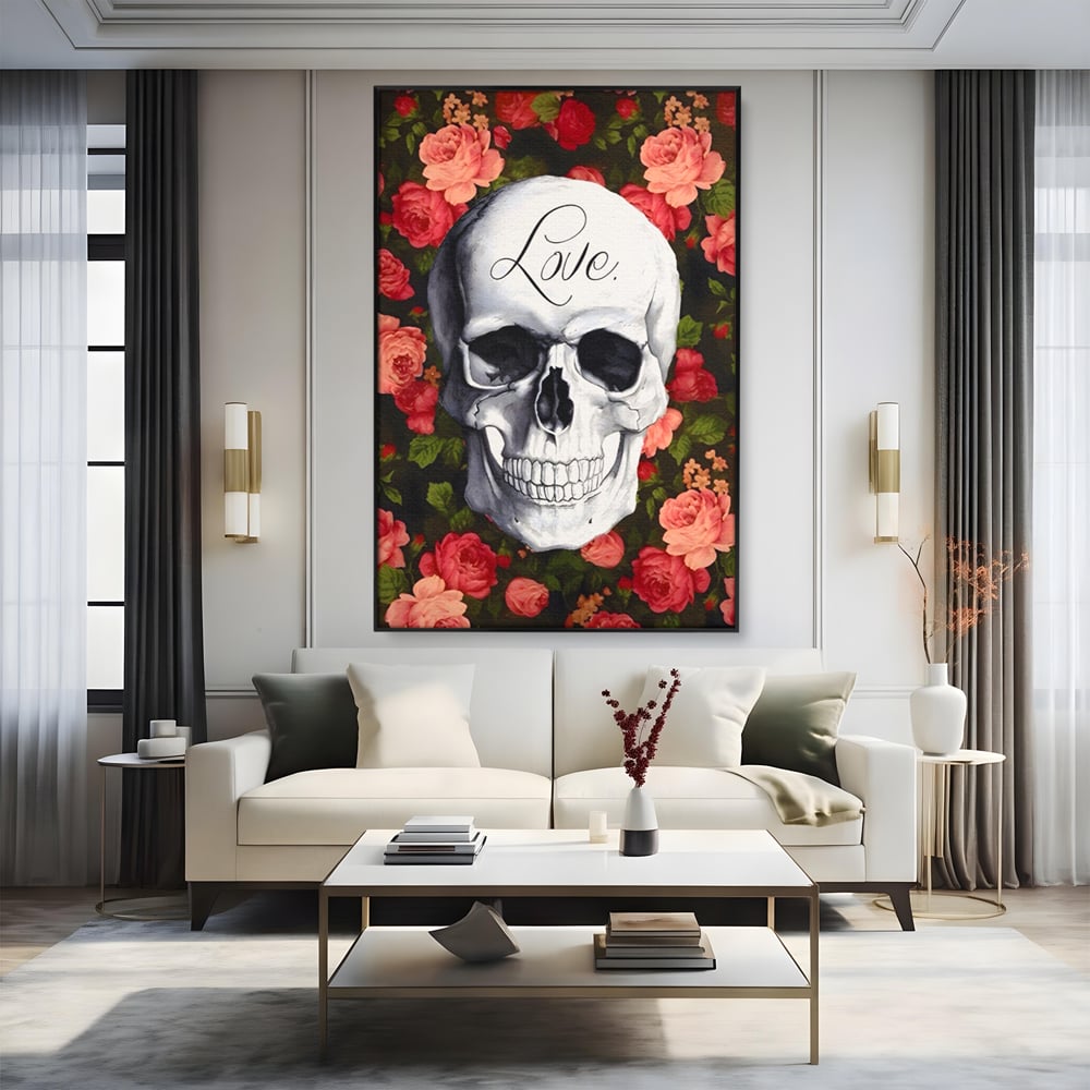 Tablou Canvas Premium LuxCanva® A1142, Love Rose , Iubire, Trandafiri, Roz, Culori Vibrante