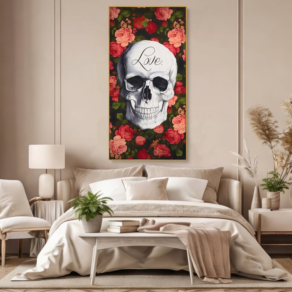 Tablou Canvas Premium LuxCanva® A1142, Love Rose , Iubire, Trandafiri, Roz, Culori Vibrante