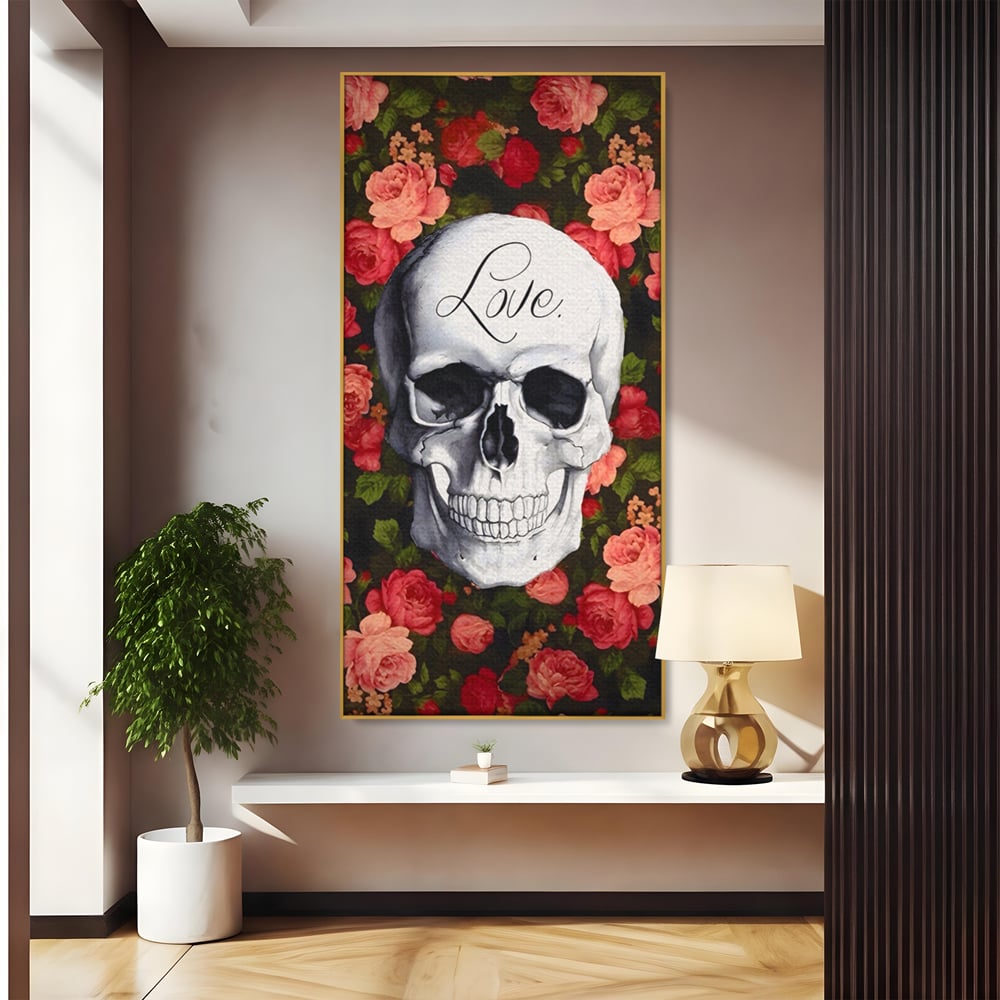 Tablou Canvas Premium LuxCanva® A1142, Love Rose , Iubire, Trandafiri, Roz, Culori Vibrante