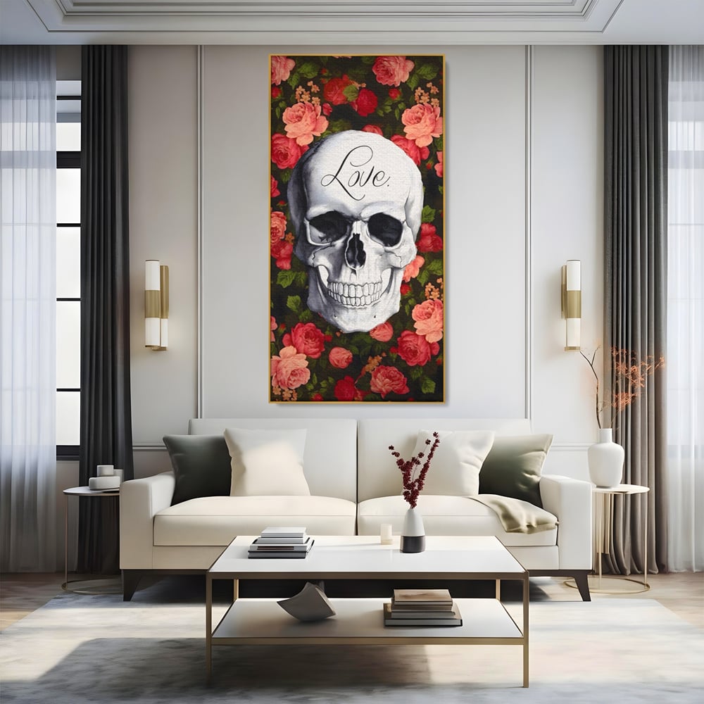 Tablou Canvas Premium LuxCanva® A1142, Love Rose , Iubire, Trandafiri, Roz, Culori Vibrante