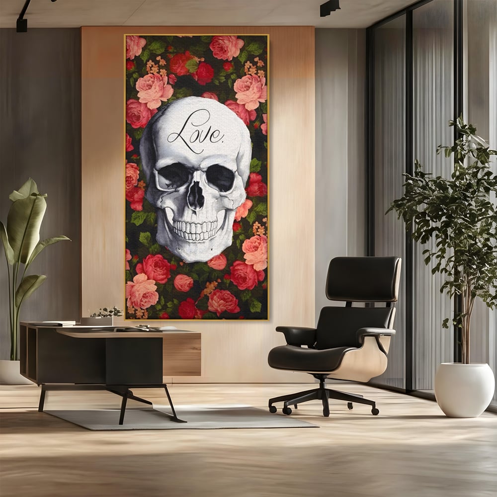 Tablou Canvas Premium LuxCanva® A1142, Love Rose , Iubire, Trandafiri, Roz, Culori Vibrante