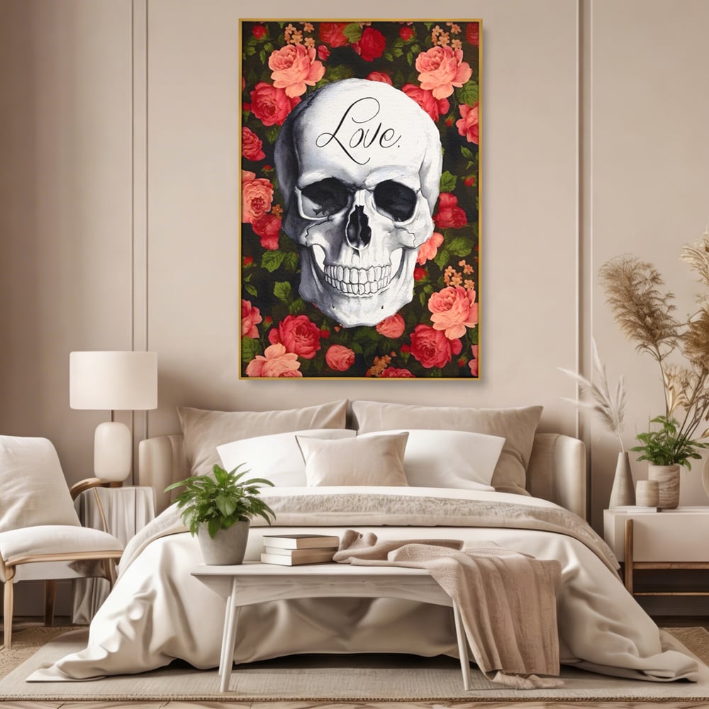 Tablou Canvas Premium LuxCanva® A1142, Love Rose , Iubire, Trandafiri, Roz, Culori Vibrante