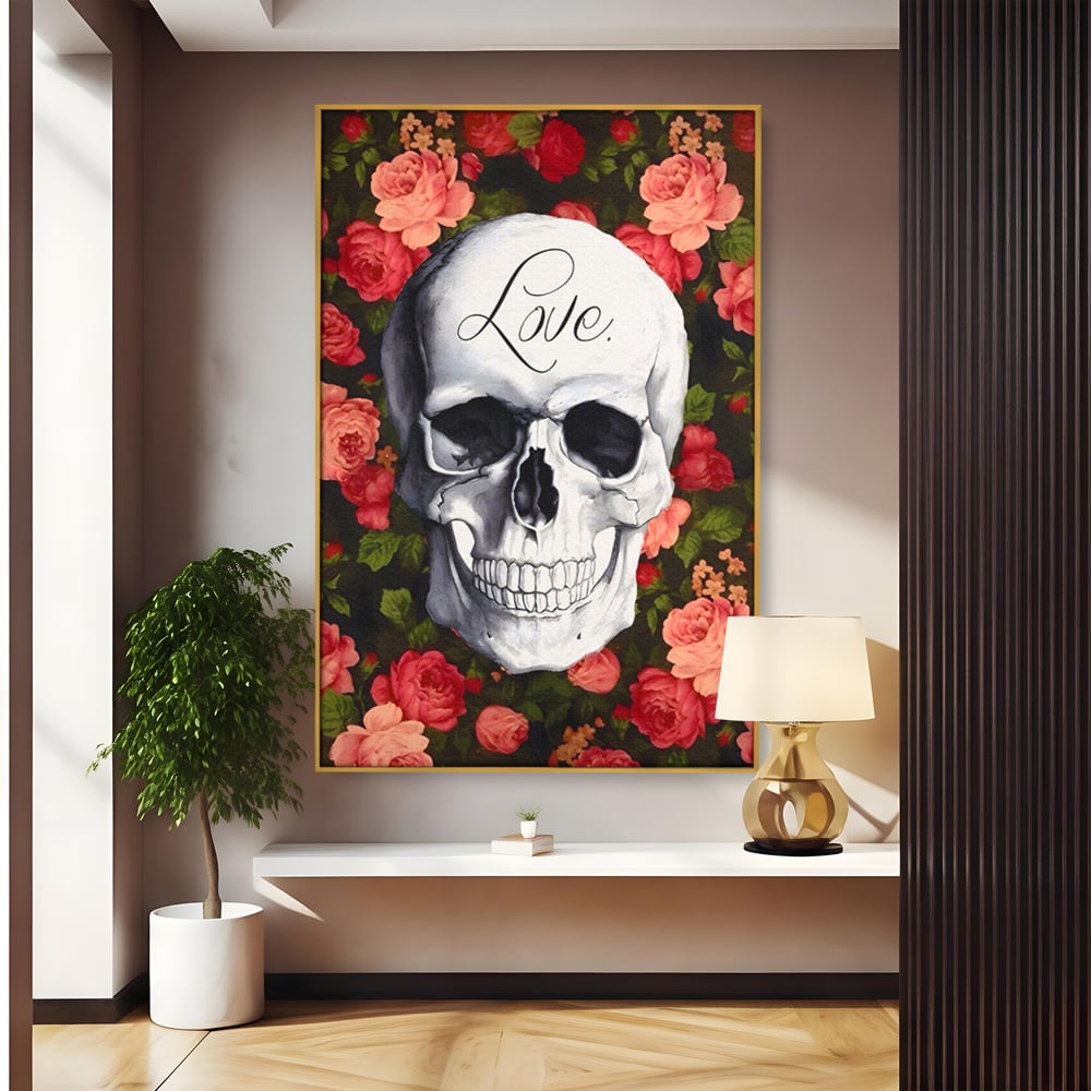 Tablou Canvas Premium LuxCanva® A1142, Love Rose , Iubire, Trandafiri, Roz, Culori Vibrante