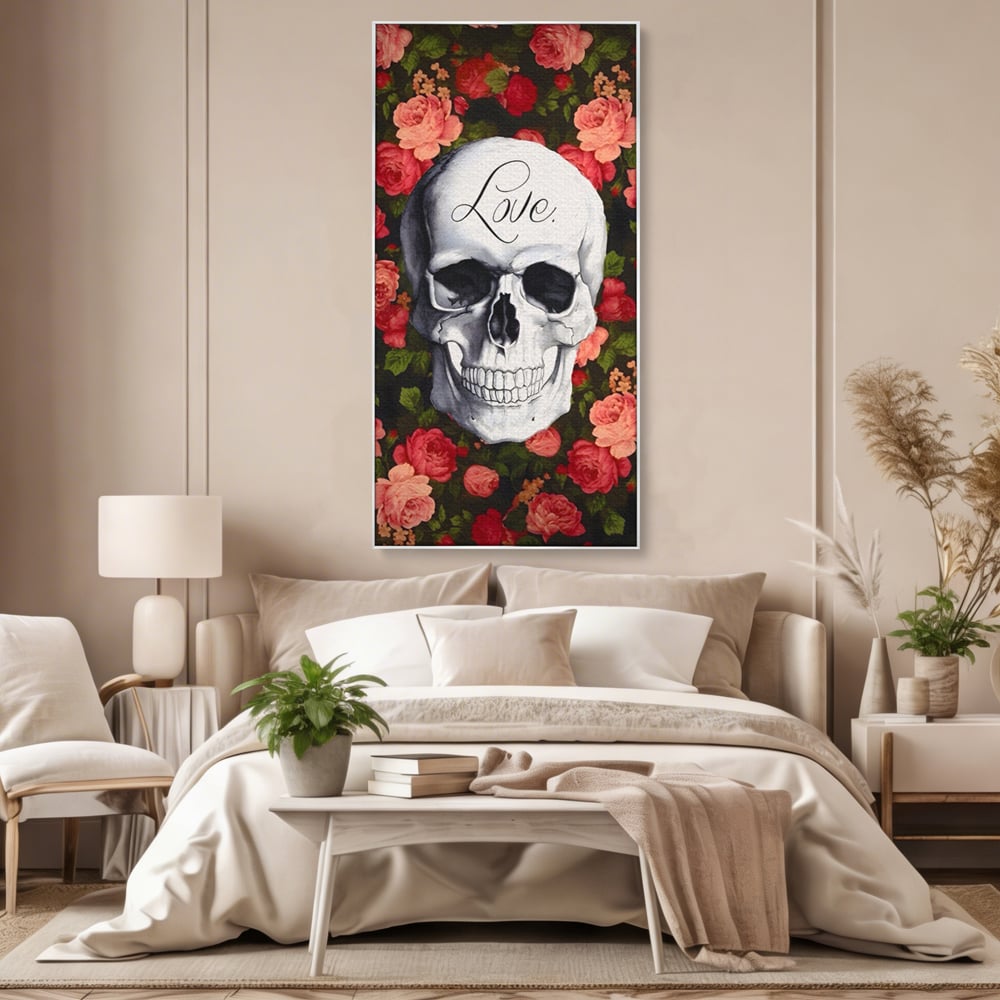 Tablou Canvas Premium LuxCanva® A1142, Love Rose , Iubire, Trandafiri, Roz, Culori Vibrante