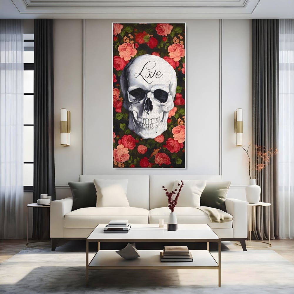 Tablou Canvas Premium LuxCanva® A1142, Love Rose , Iubire, Trandafiri, Roz, Culori Vibrante