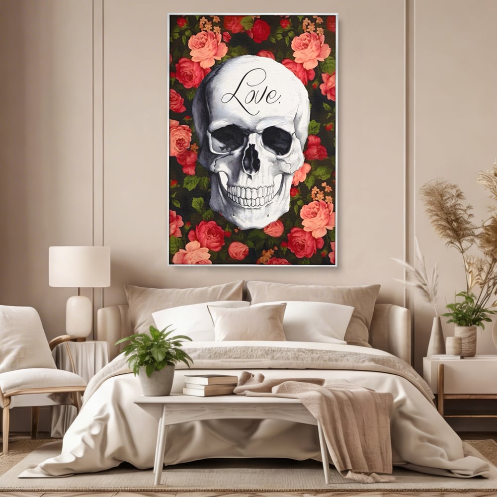 Tablou Canvas Premium LuxCanva® A1142, Love Rose , Iubire, Trandafiri, Roz, Culori Vibrante
