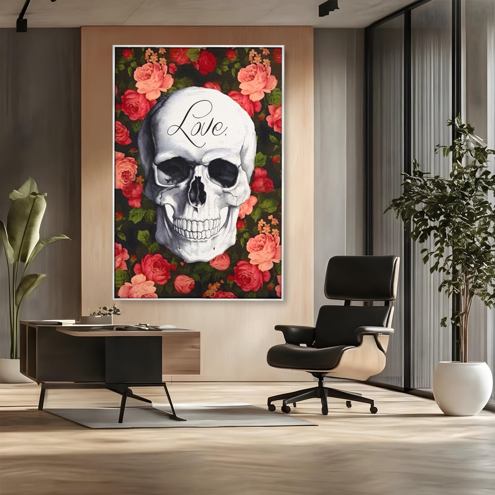 Tablou Canvas Premium LuxCanva® A1142, Love Rose , Iubire, Trandafiri, Roz, Culori Vibrante