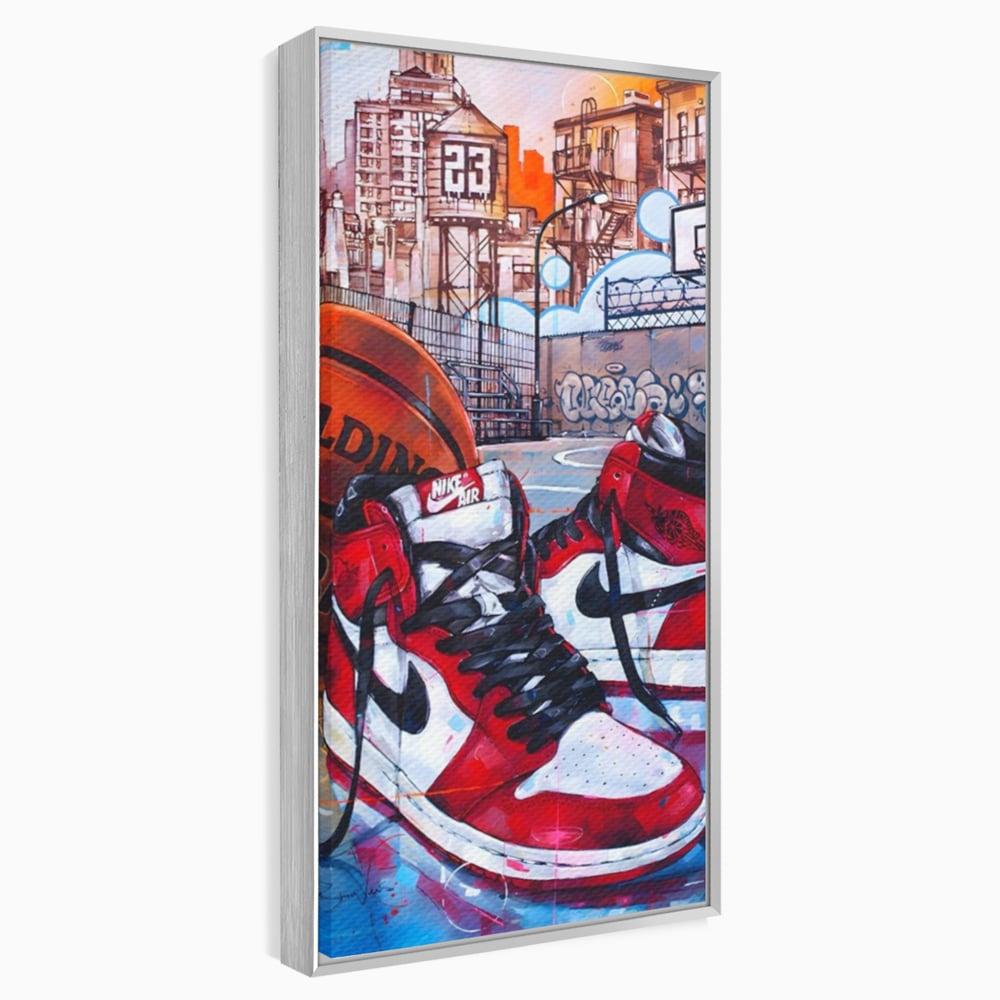 Canvas Premium Canvas Board, LuxCanva® A1143, Nike Air, Ball, Basketball, Jordan, lebendige Farben