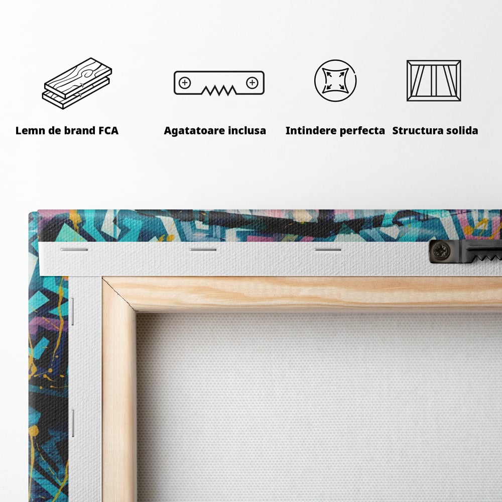 Tablou Canvas Premium LuxCanva® A1145, Djadja & Dinaz ,  Hip Hop, Muzica, Rapper, Culori Vibrante