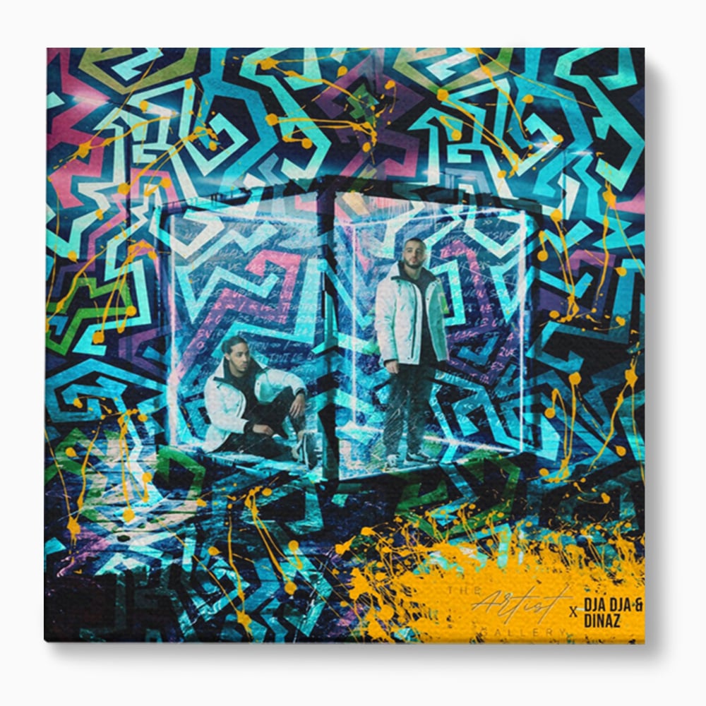 Tablou Canvas Premium LuxCanva® A1145, Djadja & Dinaz ,  Hip Hop, Muzica, Rapper, Culori Vibrante