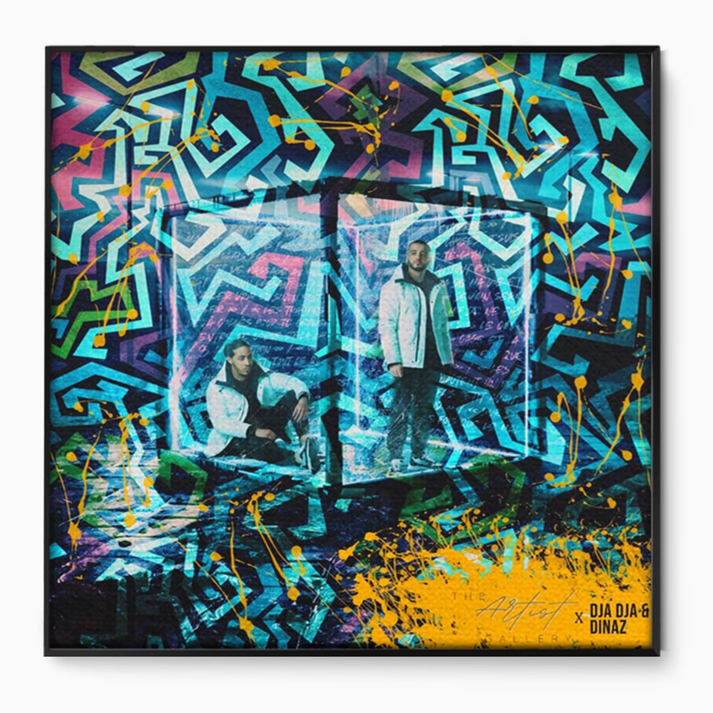 Tablou Canvas Premium LuxCanva® A1145, Djadja & Dinaz ,  Hip Hop, Muzica, Rapper, Culori Vibrante