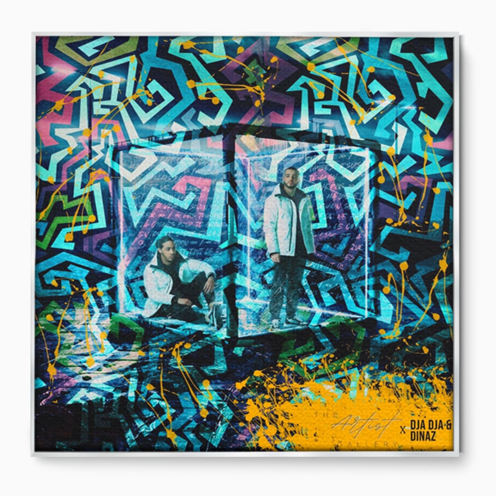 Tablou Canvas Premium LuxCanva® A1145, Djadja & Dinaz ,  Hip Hop, Muzica, Rapper, Culori Vibrante