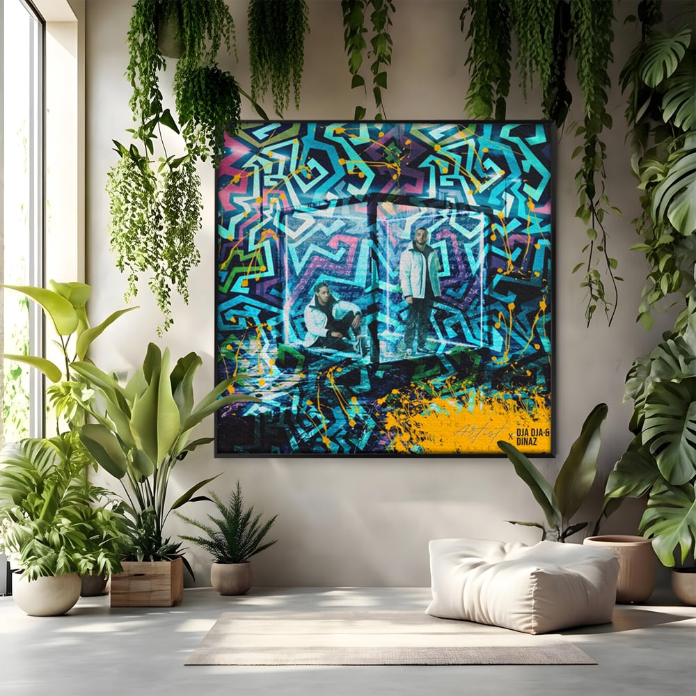 Tablou Canvas Premium LuxCanva® A1145, Djadja & Dinaz ,  Hip Hop, Muzica, Rapper, Culori Vibrante