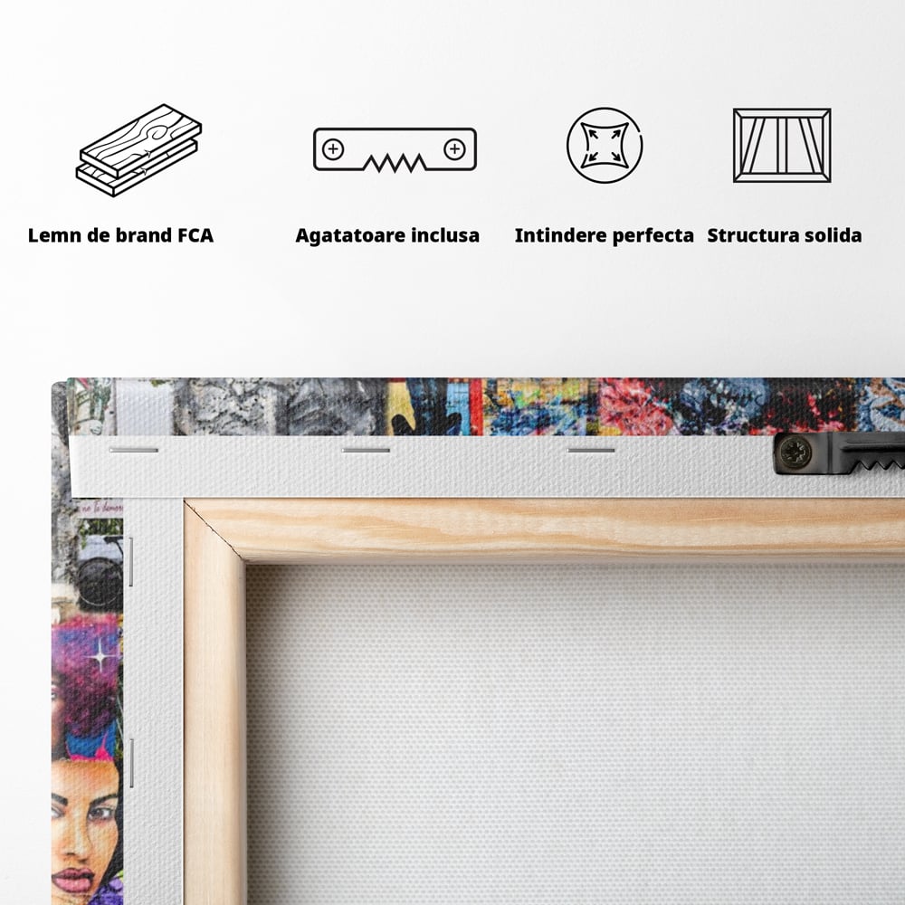 Leinwandbilder Premium LuxCanva® A1150, Medellin Kunst , Dekorativ, Urban Art, Graffiti, Menschen, Lebendige Farben
