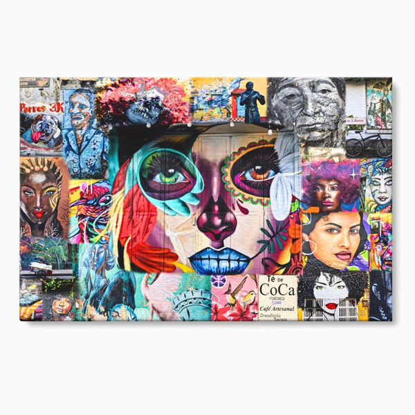 Leinwandbilder Premium LuxCanva® A1150, Medellin Kunst , Dekorativ, Urban Art, Graffiti, Menschen, Lebendige Farben