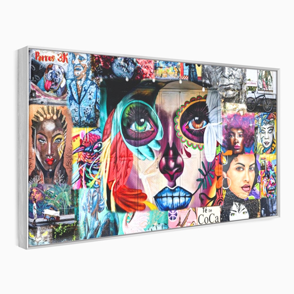 Leinwandbilder Premium LuxCanva® A1150, Medellin Kunst , Dekorativ, Urban Art, Graffiti, Menschen, Lebendige Farben