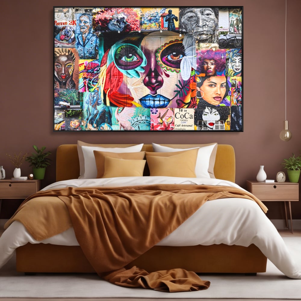 Leinwandbilder Premium LuxCanva® A1150, Medellin Kunst , Dekorativ, Urban Art, Graffiti, Menschen, Lebendige Farben