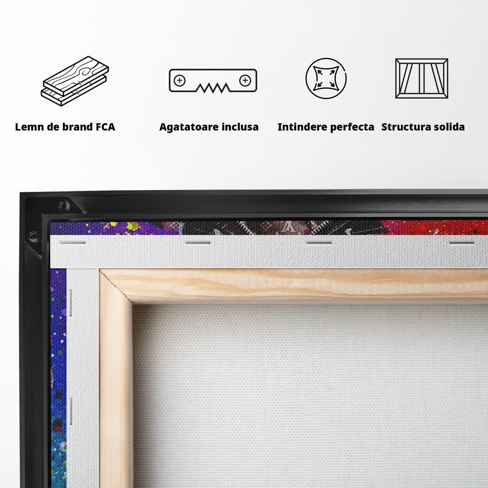 Tablou Canvas Premium LuxCanva® A1151, Dollars Bag , Decorativ, Bani, Geanta, USD, Culori Vibrante