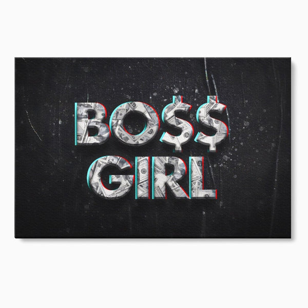 Tablou Canvas Premium LuxCanva® A1152, Boss Girl , Decorativ, TeamLeader, Motivational, Culori Vibrante