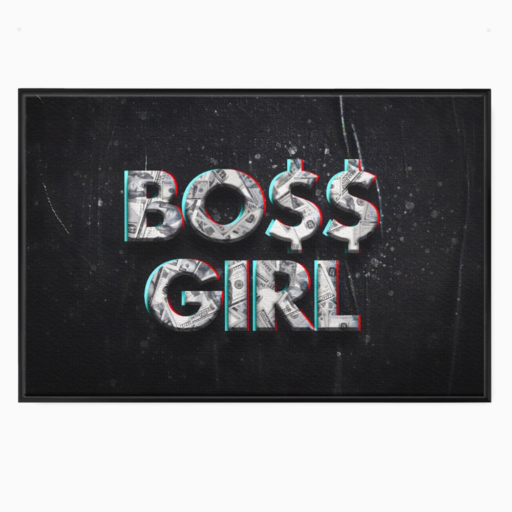Tablou Canvas Premium LuxCanva® A1152, Boss Girl , Decorativ, TeamLeader, Motivational, Culori Vibrante