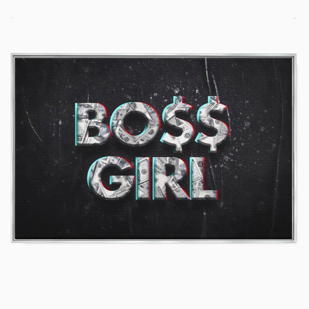 Tablou Canvas Premium LuxCanva® A1152, Boss Girl , Decorativ, TeamLeader, Motivational, Culori Vibrante