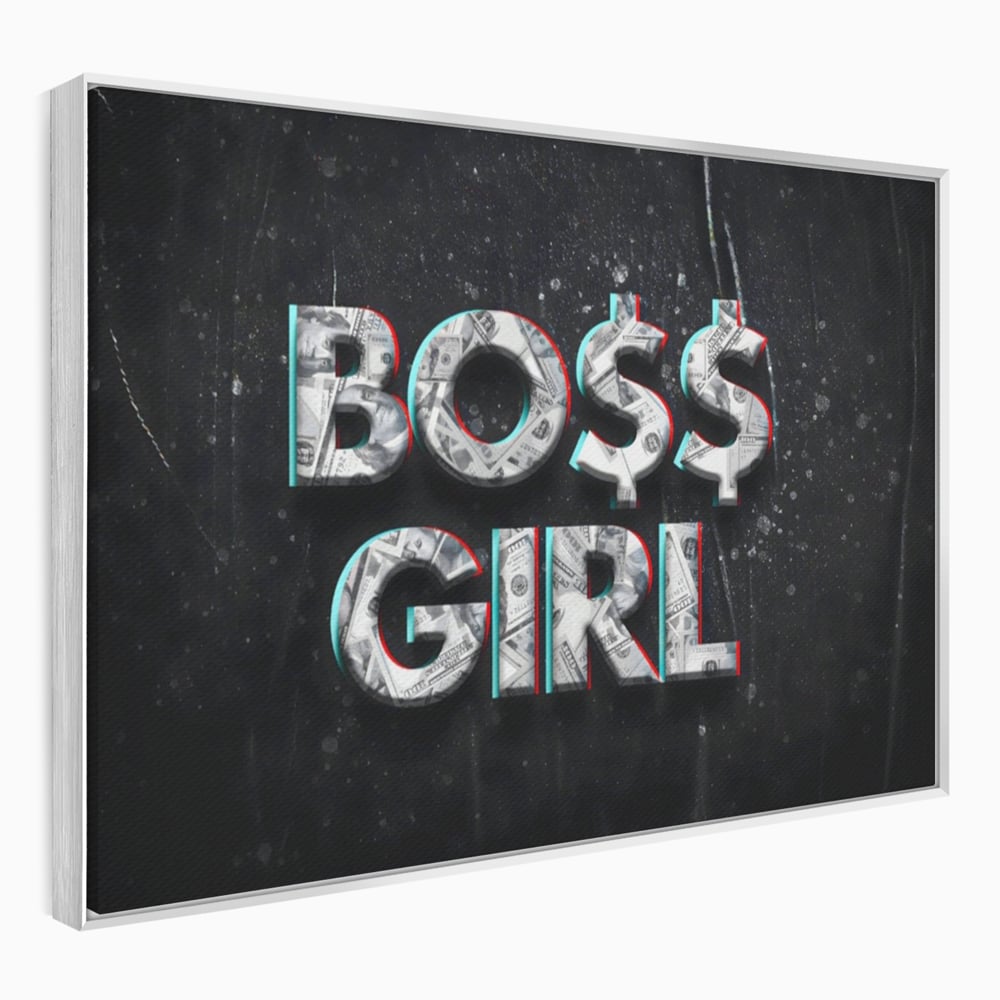 Tablou Canvas Premium LuxCanva® A1152, Boss Girl , Decorativ, TeamLeader, Motivational, Culori Vibrante