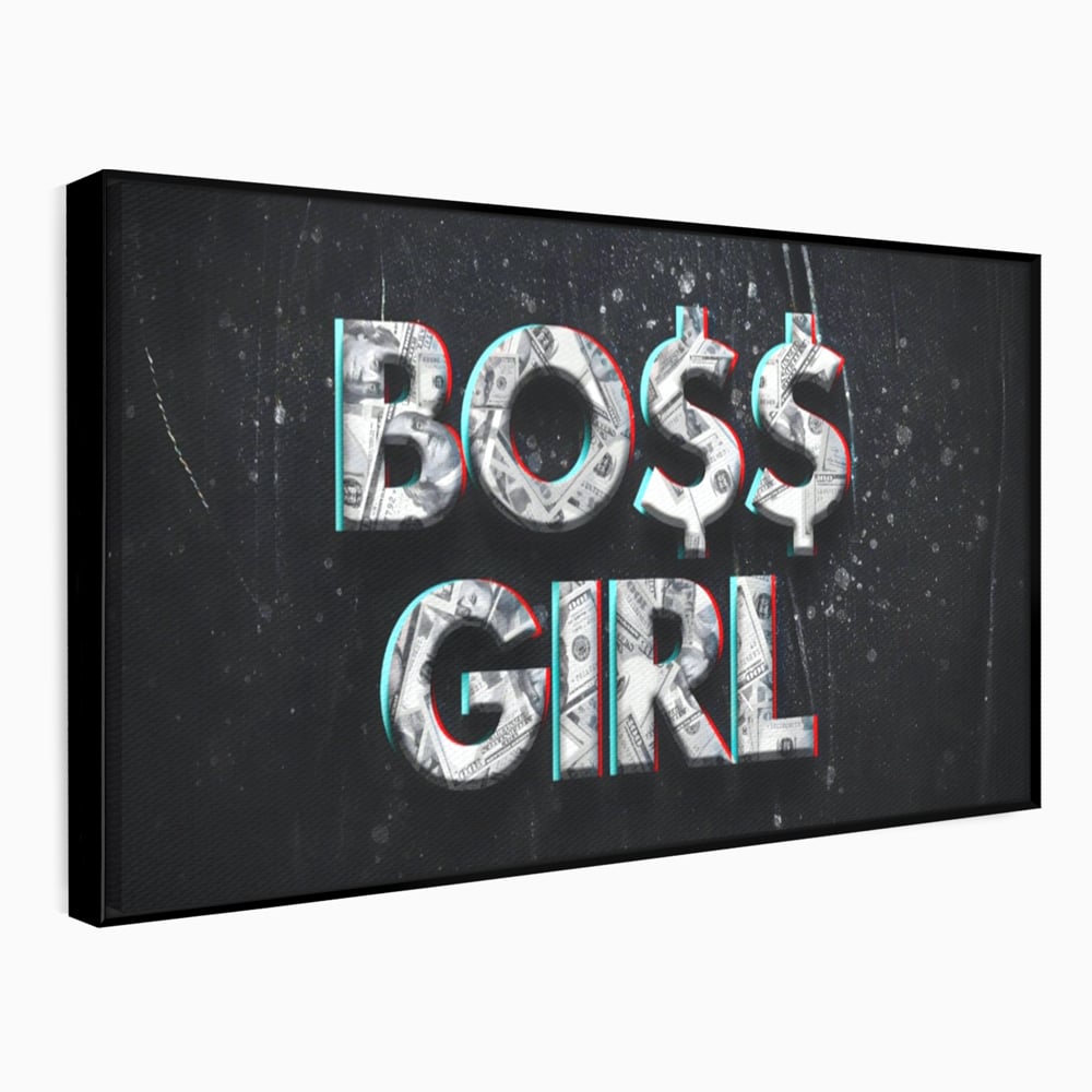 Tablou Canvas Premium LuxCanva® A1152, Boss Girl , Decorativ, TeamLeader, Motivational, Culori Vibrante