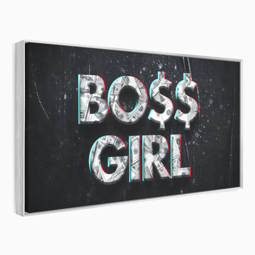 Tablou Canvas Premium LuxCanva® A1152, Boss Girl , Decorativ, TeamLeader, Motivational, Culori Vibrante