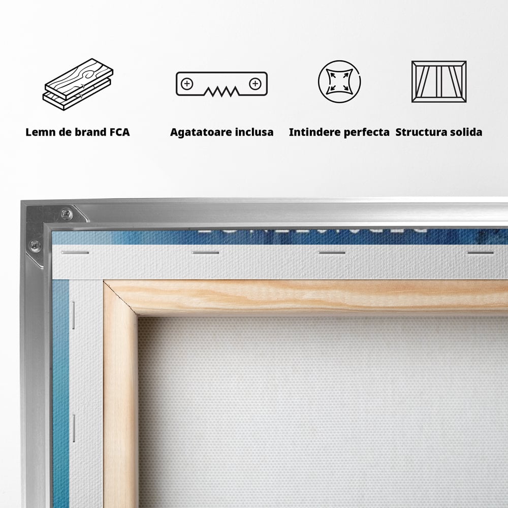 Leinwandbilder Premium LuxCanva® A1155, Eisinsel , Motivierend, Erfolg, Lebendige Farben