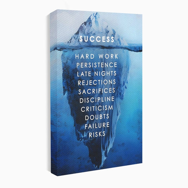 Tablou Canvas Premium LuxCanva® A1155, Ice Island , Motivational, Succes, Culori Vibrante