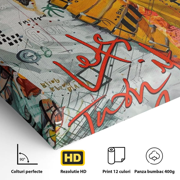 Tablou Canvas Premium LuxCanva® A1156, Freddie Mercury , Rock Queen, Muzician, Cantaret, Artisit, Culori Vibrante