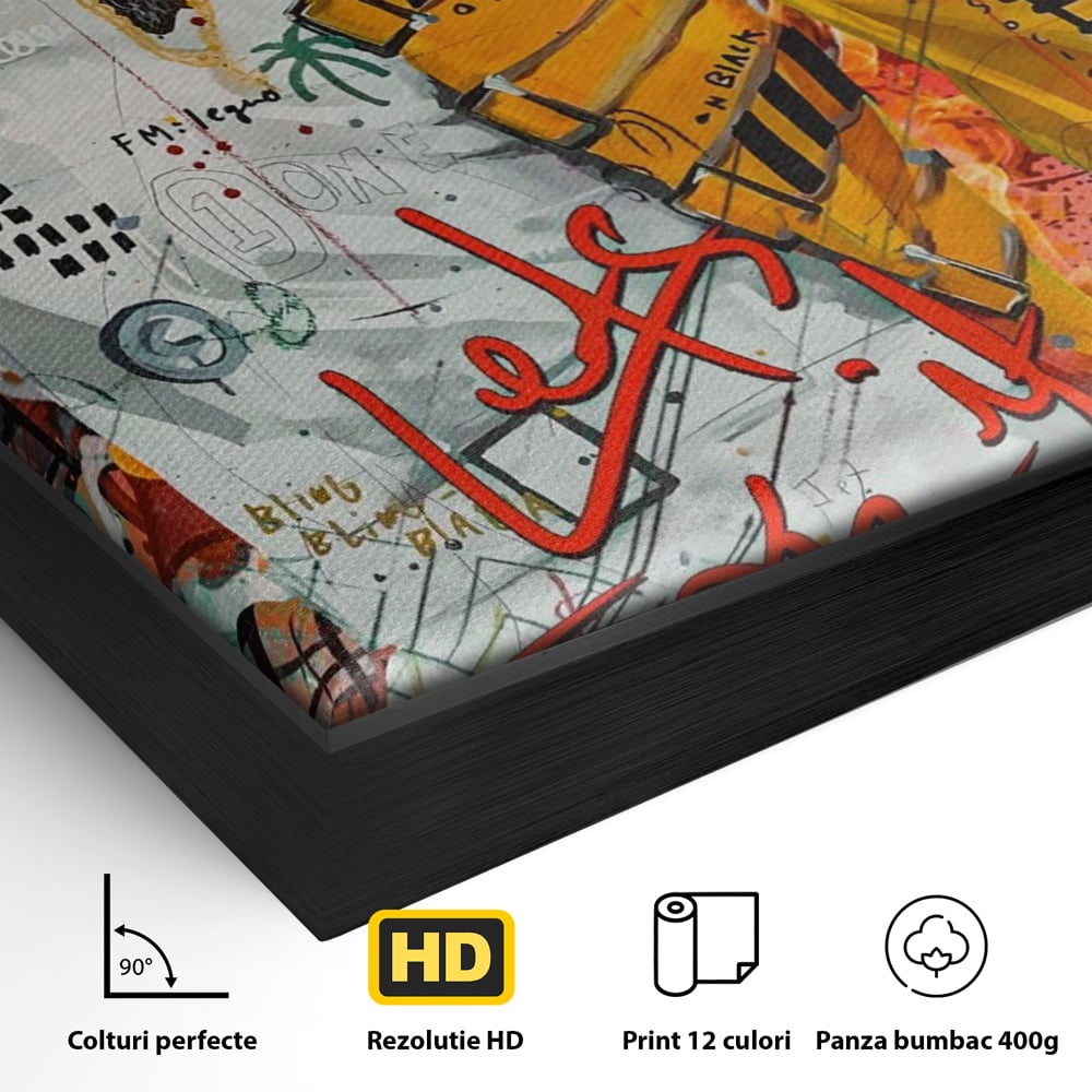 Tablou Canvas Premium LuxCanva® A1156, Freddie Mercury , Rock Queen, Muzician, Cantaret, Artisit, Culori Vibrante