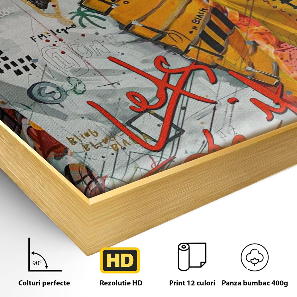 Tablou Canvas Premium LuxCanva® A1156, Freddie Mercury , Rock Queen, Muzician, Cantaret, Artisit, Culori Vibrante