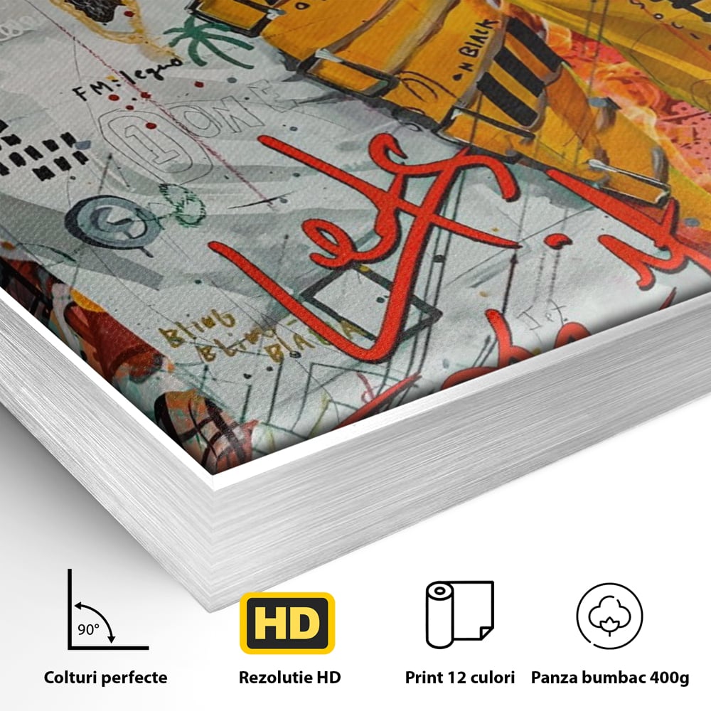 Tablou Canvas Premium LuxCanva® A1156, Freddie Mercury , Rock Queen, Muzician, Cantaret, Artisit, Culori Vibrante